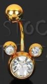 Piercing para Umbigo Mickey-Gold