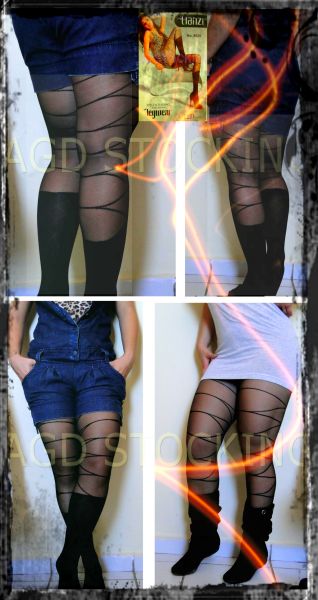 Meia-calça Underground Stripes