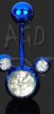 Piercing para Umbigo Mickey-Blue